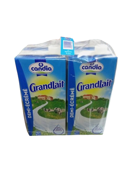 Candia  grandlait demi fat box/4pcs
