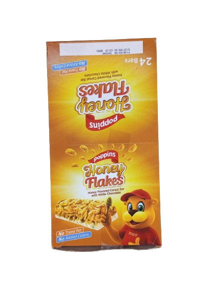 Poppins Honey Flakes 36g box/24