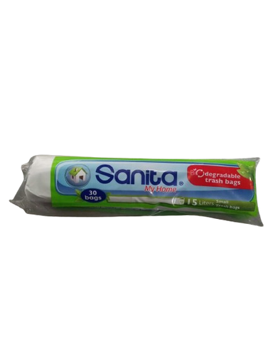 [17956] Sanita trash bags white small