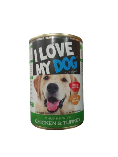 [3707] I Love My Dog Chicken &Turkey