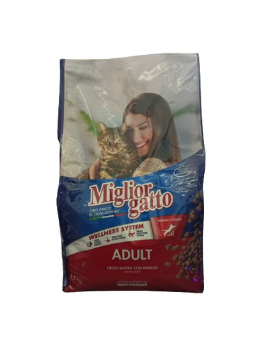 [12367] Miglior Cat Food Manzo 1.5kg