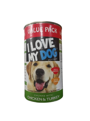 [6951] I love My Dog Chicken & Turkey 1.23kg