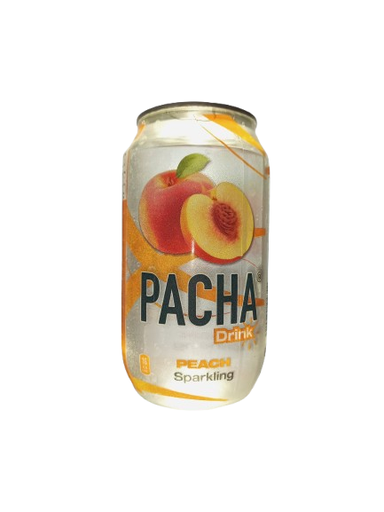 pacha sparkling water peach 330ml